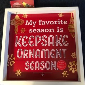 Hallmark Keepsake ornament season sign block